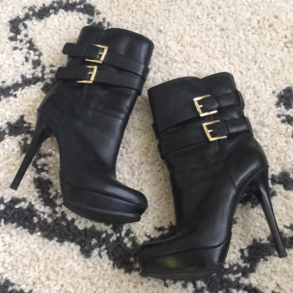 Michael Kors Black high heeled ankle boots
